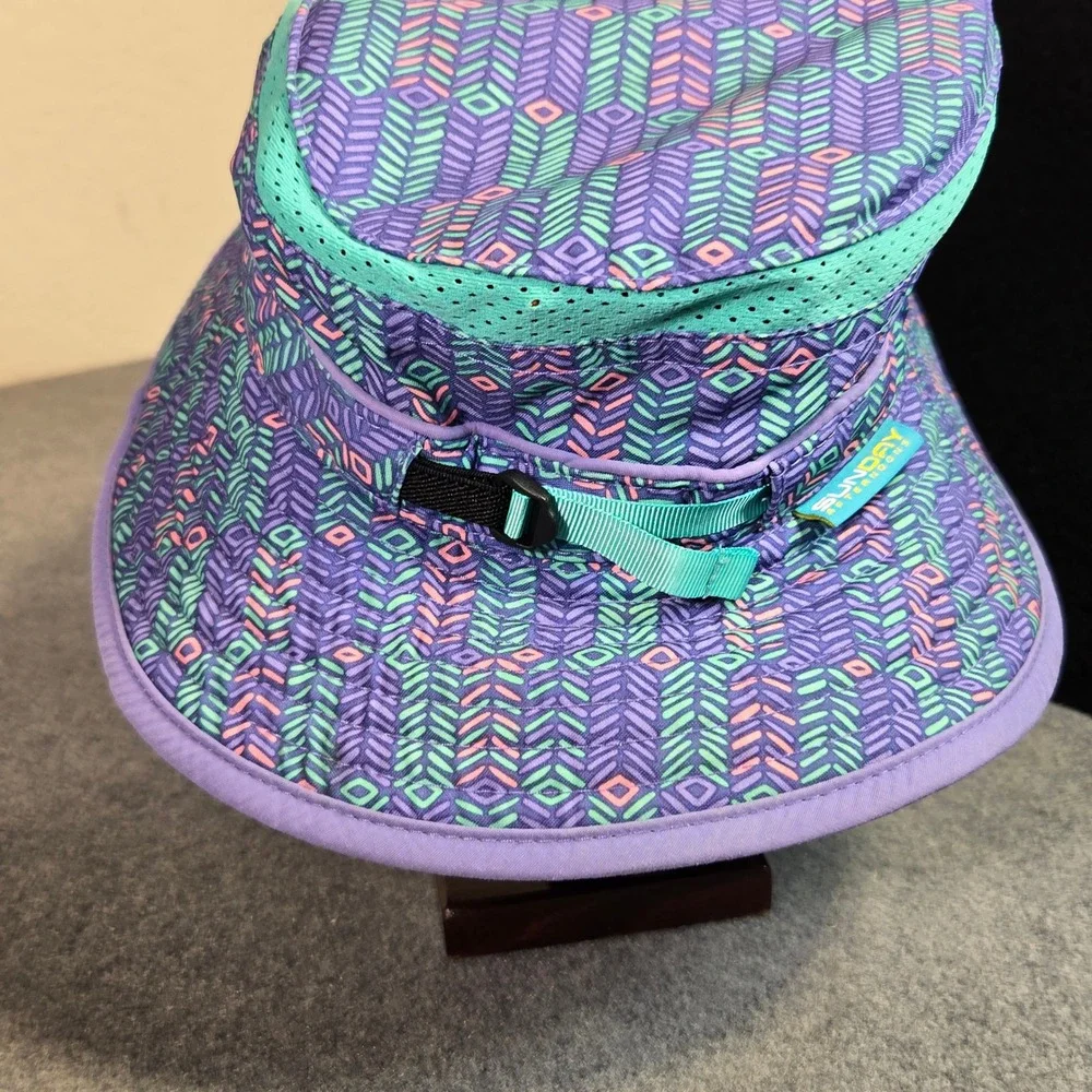 Sunday‎ Afternoons Kids Sun Hat Purple Teal Geometric 6-24 Months Adjustable S